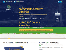 Tablet Screenshot of iupac2017.org